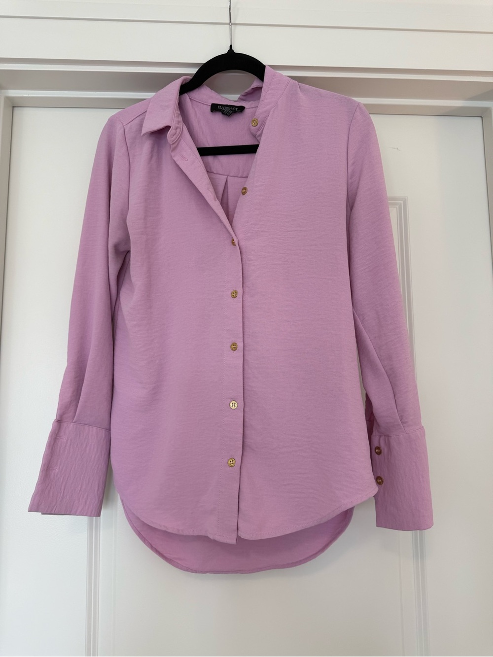 Ellen Tracy Lavender Button-Down Shirt